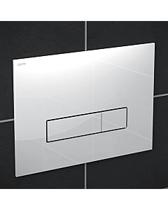 MEPA Orbit Betätigungsplatte 421845 Glas weiß, für teileingelassene Montage