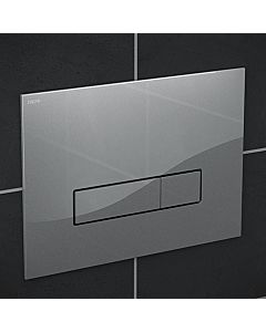 MEPA Orbit Betätigungsplatte 421847 Glas silber, für teileingelassene Montage