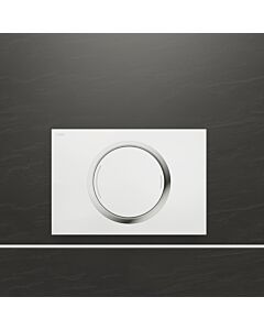 MEPA Zero Betätigungsplatte 421857 Glas weiß, für teileingelassene Montage