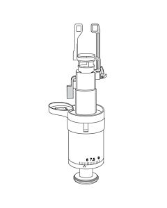 Mepa Ablaufglocke komplett 590705 für Spülkasten A21