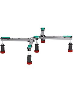 Mepa pieds de bac de douche BW-5 150 130 Maxi avec annonces pour les receveurs de douche en acier / acrylique 80-100cm