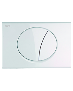 Mepa Betätigungsplatte ellipse 420751 für 2 Mengen Spülung, Weiß, für A21/E21