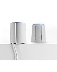 Möhlenhoff Alpha 5 Stellantrieb 230V NC, AST 20405-00N80-1S mit fester Anschlussleitung und VA 80 Ventiladapter 230 V, NC, 4 mm, mit First-Open Funktion, feste Anschlussleitung, Ventiladapter VA 80