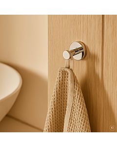 AquaCraft 100 towel hook without drilling 10040000-00 with rosette, chrome