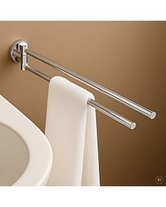 AquaCraft 100 Handtuchhalter ohne Bohren 10030045-00 44 cm, 2-armig beweglich, chrom