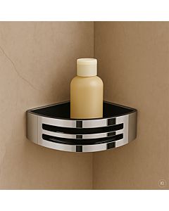 AquaCraft 400 corner shower basket 40000101-00 insert white removable, chrome