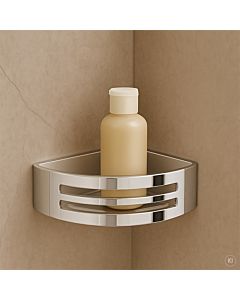 AquaCraft 400 corner shower basket 40000100-00 insert white removable, chrome