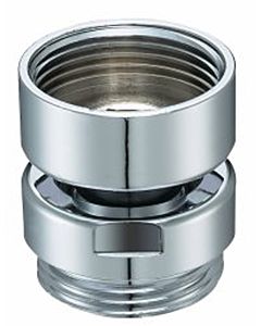 Neoperl Kugelgelenk 06904198 verchromt, M 16x1 AGxM 16x1 IG, für Designarmaturen