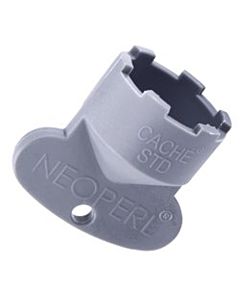 Neoperl cache service key 09915246 STD / M 24x1, gray, for mounting the aerator