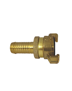 AquaCraft Schlauchkupplung 3/4 Zoll 1001000042 mit Tülle & Kontermutter messing, außen 19mm