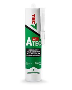 Novatech TEC7 A -Tec mastic 53206217 310ml, adhésif tout en un, à peindre, blanc