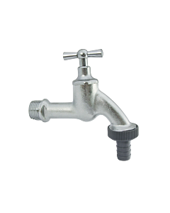 AquaCraft outlet valve with lever handle 3/4 inch 1001000116 matt chrome plated