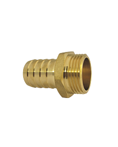 AquaCraft Schlauchtülle 1 1/2 Zoll Außengewinde 1001000091 Schlauchstutzen 1 1/2 Zoll = 47,8mm 38mm, messing