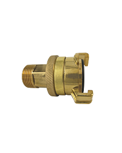 AquaCraft Schlauchkupplung 3/4 Zoll AG 1001000045 mit Außengewinde & Kontermutter messing, (außen ca.26mm)