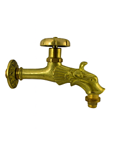 AquaCraft Nostalgia Outlet Valve 1/2 inch 1001000113 Dragon Head with Handwheel