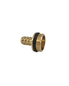 AquaCraft hose fitting 1001000070 with sealing ring, 3/4&quot; x nozzle 19mm, brass