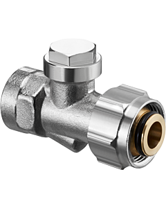 Oventrop Combi 3 shut-off screw connection 1016166 G 3/4 ÜMxRp 2000 / 2 2000 , nickel-plated brass