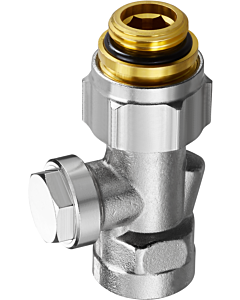 Oventrop Combi 3 Absperrverschraubung 1016177 G 1/2 AGxG 3/4 AG, Messing vernickelt