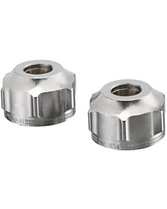 Oventrop Ofix CEP raccord à compression 1016841 12 mm, double, pour filetage extérieur G 3/4, nickelé