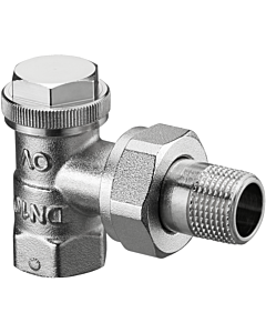 Oventrop Combi 3 Bathroom Radiators screw connection 1090363 DN 20, corner, gunmetal / brass nickel-plated