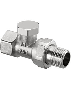 Oventrop Combi 2 Bathroom Radiators screw connection 1091163 DN 20, straight, nickel-plated brass