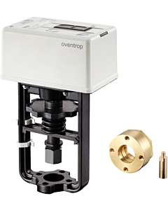 Oventrop Elektromotorischer Stellantrieb 1158020 mit Adapter, für Cocon QTR/QFC DN 40/100, 24 V