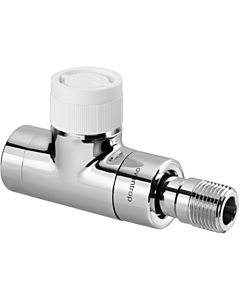 Oventrop Baureihe E Thermostatventil 1163132 Durchgang, stufenlose Voreinstellung, DN 15, Messing, anthrazit
