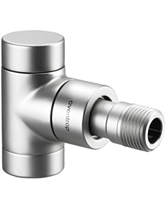 Oventrop Combi E Bathroom Radiators screw connection 1166082 DN 15, corner, brass, stainless steel design