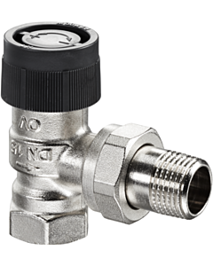 Oventrop series A thermostatic valve 1181006 DN 20, corner, nickel-plated brass