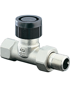 série Oventrop vanne thermostatique A 1181103 laiton nickelé, DN 10, droite