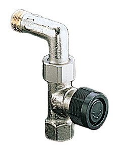 série Oventrop vanne thermostatique A 1181304 R 2000 / 2, passage, avec 2000 , laiton nickelé