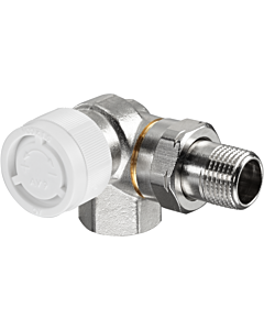 Oventrop series AV 9 thermostatic valve 1183470 nickel-plated brass, DN 10, angle / corner, left