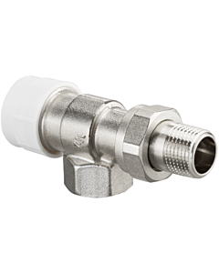 Oventrop Série AV 9 vanne thermostatique de retour 1183794 DN 15, axiale, laiton nickelé, préréglage en continu