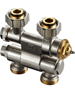 Oventrop Anschlussarmatur 1184025 G 3/4 ÜMxG 3/4 AG, Ein-/Zweirohrarmatur