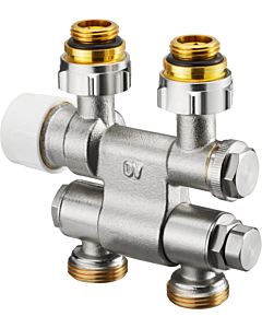 Oventrop Anschlussarmatur 1184035 G 1/2 AGxG 3/4 AG, Ein-/Zweirohrarmatur