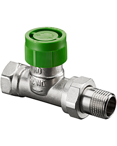 Oventrop Série AZ V vanne thermostatique 1187608 DN 25, droite, préréglage en continu, laiton nickelé