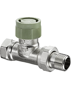 Oventrop series ADV 9 thermostatic valve 1188466 nickel-plated brass, DN 20, Rp 3 / 4xR 3/4, straight