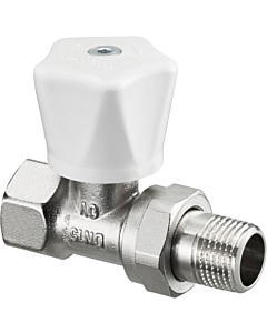 Oventrop Baureihe HR Handregulierventil 1190606 Messing vernickelt, 3/4", Durchgang, ohne Voreinstellung