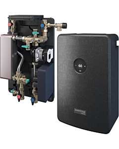 Oventrop Station d&#39;eau domestique Regumaq 1381140 400 x 625 x 240 mm, avec échangeur de chaleur à brasage cuivre