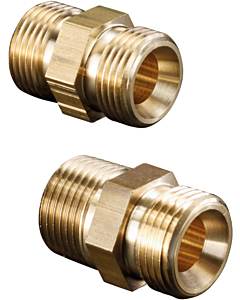 Oventrop Ofix-Oil double nipple 2080051 G 3 / 8xG 3/8, inner cone on both sides, brass