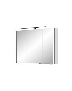 Pelipal Series 7045 mirror cabinet SEEA02493G126BA LED Plus top light, three doors, black, 90 cm