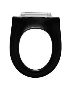 Pressalit Projecta D Solid Pro WC 1003111-DG4925 black polygiene, combination hinge DG4, stainless steel, without cover, with soft close