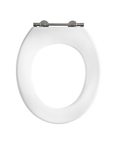 Pressalit WC 53011-BZ1999 special hinge BZ1, universal , stainless steel, white polygiene, without cover, standard