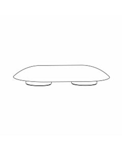 Pressalit seat ring buffer A4074 oval, gray, for Sway D