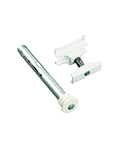 Purmo connection set AZ13DZ952223400 traffic AZ13DZ952223400 RAL 9016, 6 pieces, with drill bracket