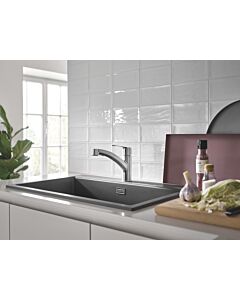 Grohe QuickFix Start mitigeur de cuisine 30531DC1 supersteel, double douchette extractible