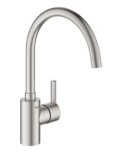 Grohe Feel mitigeur de cuisine 32670DC2 supersteel, bec haut