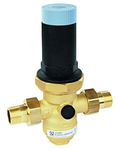 Détendeur basse pression Honeywell D06FN-1/2LFB en laiton sans plomb, coupelle en acier doux, buse de 1/2 pouce