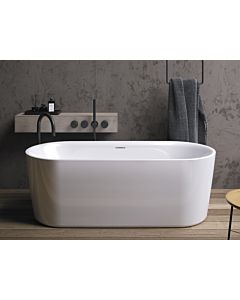 Baignoire autoportante Riho Modesty B090005005 blanc , 170x76cm, avec fonction de remplissage RihoFall, avec panneau