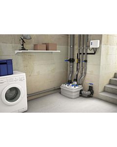 SFA Hebeanlage SaniCubic 2 Classic 0038WPNML grau, mit Kabelalarmsystem
